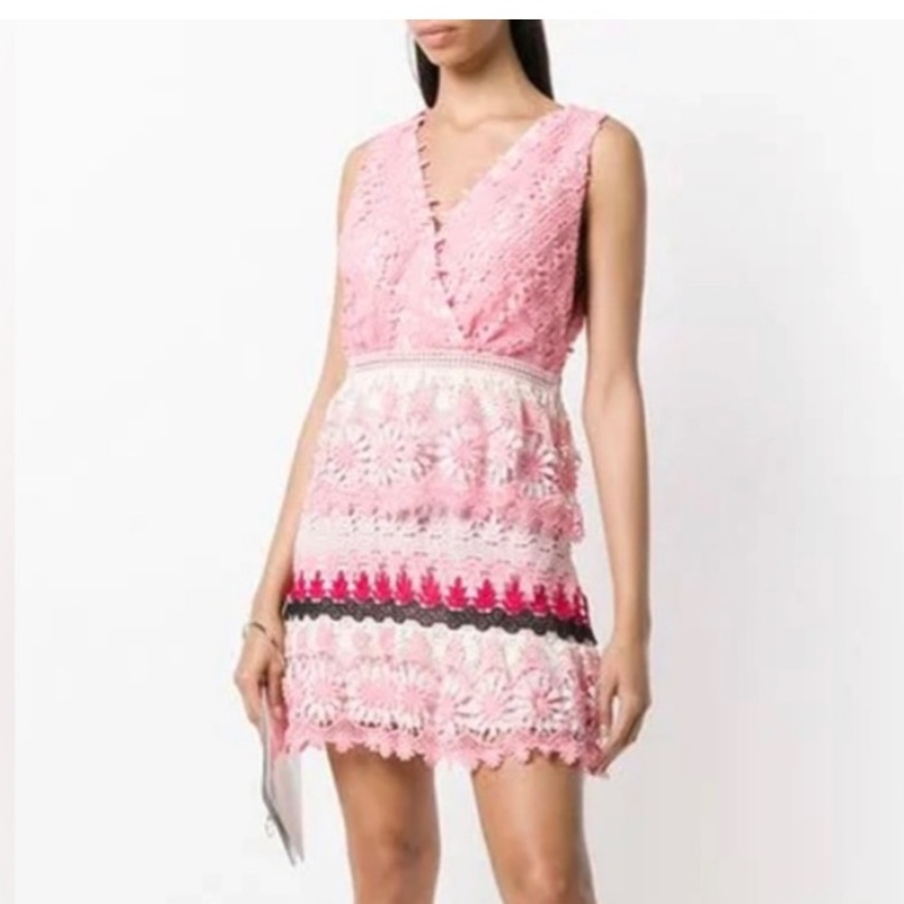 Final Price!!! EUC Self Portrait Pink Lace Dress Size 6